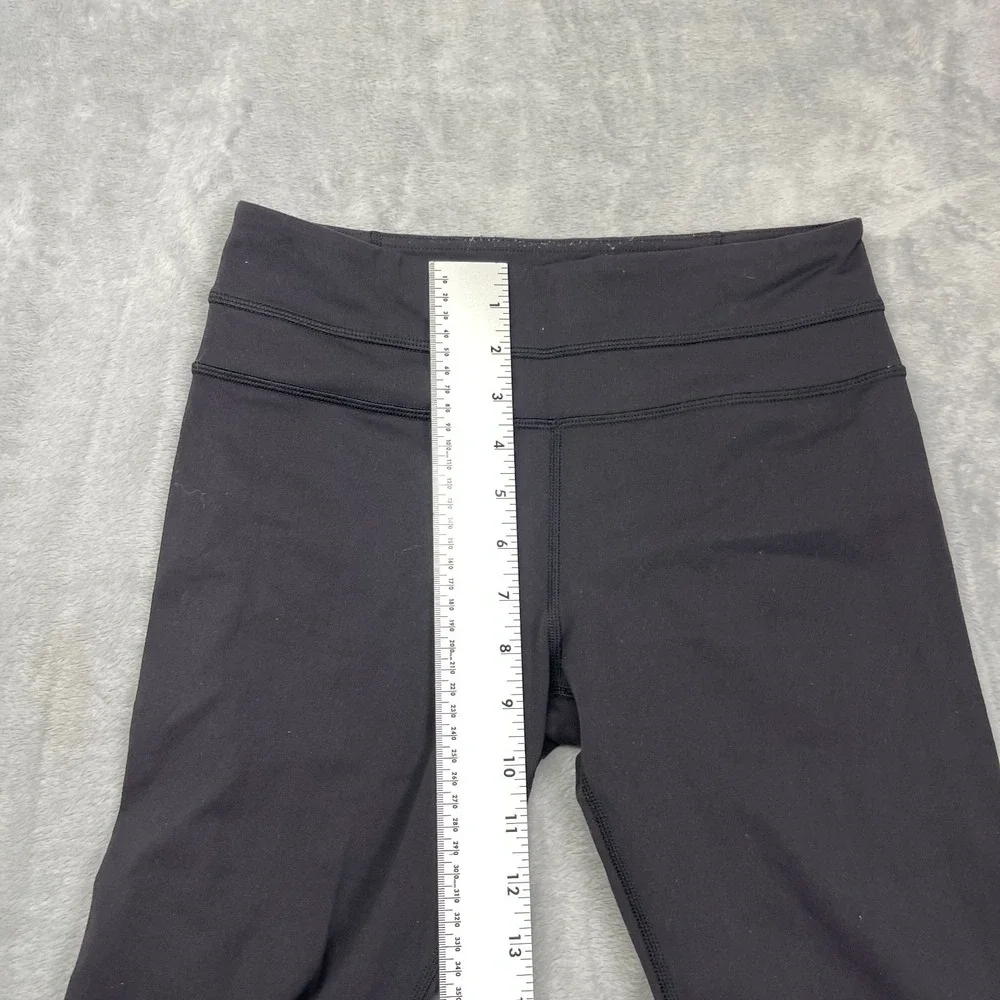 Lululemon Leggings Women 4 (26x33) Black Groove Slim Skinny Leg Athletic Pull On